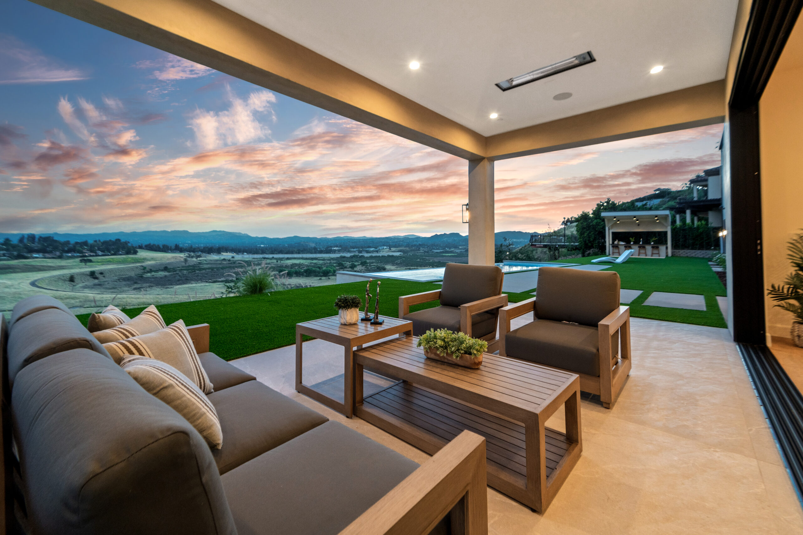Luxury custom estate exterior by JB Builders in Los Angeles California